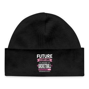 Future Basketball Champion - Baby Organic Beanie - black - Front