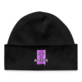 Geschenkidee Alessia - Baby Organic Mütze - Schwarz - Vorne