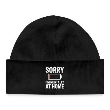Low social battery of introverted lives - Baby Organic Beanie - black - Front