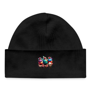 Don de gouldamadine - Bonnet bébé bio - noir - Devant