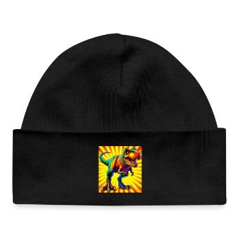 dinosaur - Baby Organic Beanie - black - Front