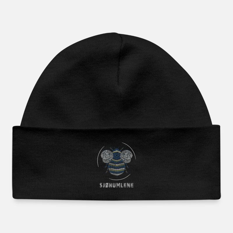 Les sauts de mer - Bonnet bébé bio - noir