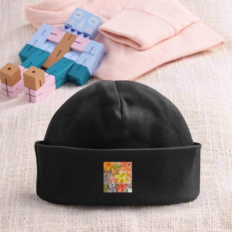 imagine everything is possible I statementstyle Baby Organic Beanie