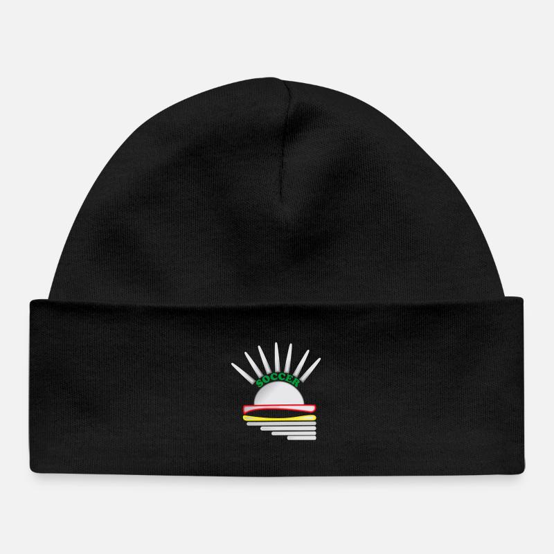 Logo de football - Bonnet bébé bio - noir