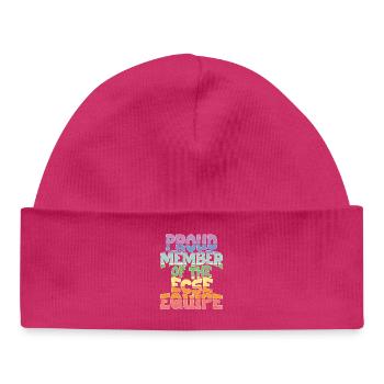 Proud Member of the ECSE Equipe - Baby Organic Beanie - hot pink - Front