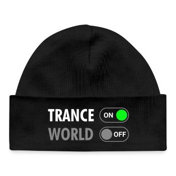Trance On World Off - Rave Style - Baby Organic Beanie - black - Front