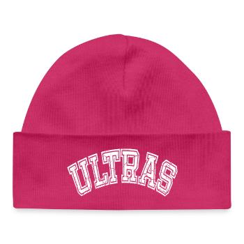 Ultras Style Rétro - Bonnet bébé bio - hot pink - Devant