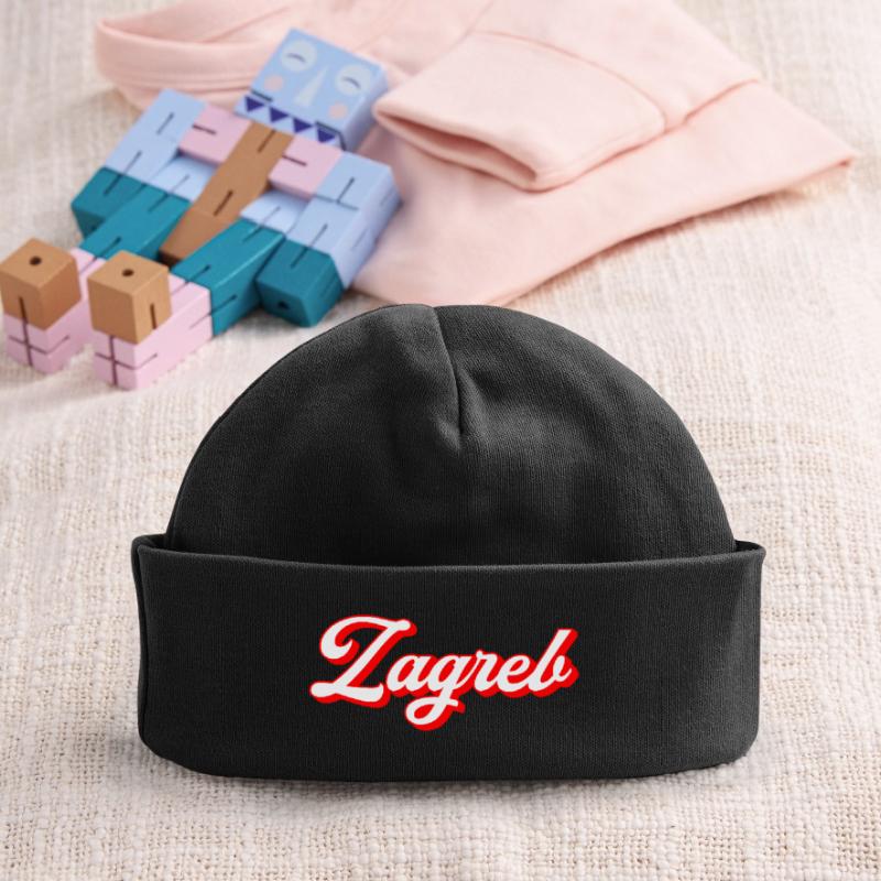 Zagreb Script Rétro Bonnet bébé bio