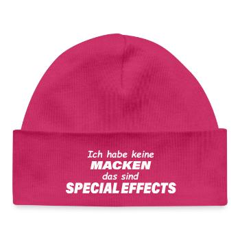 EFFETS SPÉCIAUX - Bonnet bébé bio - hot pink - Devant