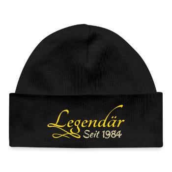 1984 - Baby Organic Beanie - black - Front