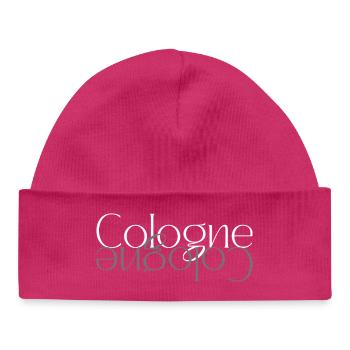 Köln Wortmarke Spiegel - Baby Organic Mütze - hot Pink - Vorne