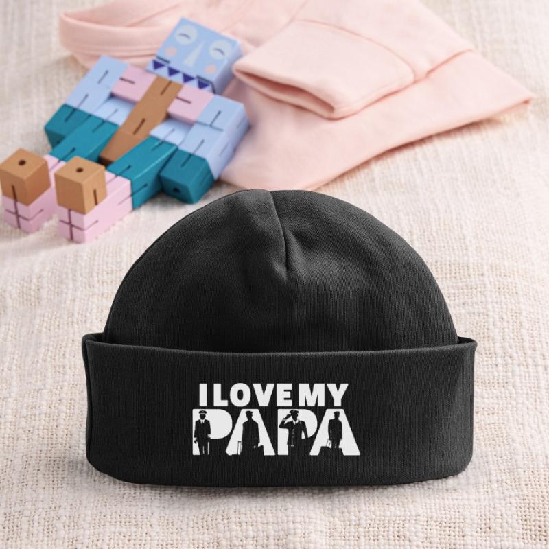Pilot Airplane Evolution Flight Papa Pilot Dad Baby Organic Beanie