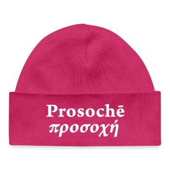 Prosoche Stoicism - Baby Organic Beanie - hot pink - Front