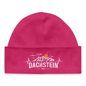 Dachstein Ramsau Österreich Herzschlag - Baby Organic Mütze - hot Pink - Vorne