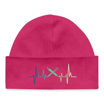 Boulangerie Battement de coeur Boulanger - Bonnet bébé bio - hot pink - Devant