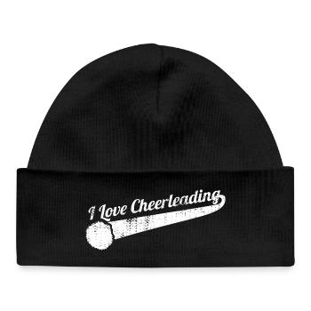 J’adore le cheerleading - Bonnet bébé bio - noir - Devant