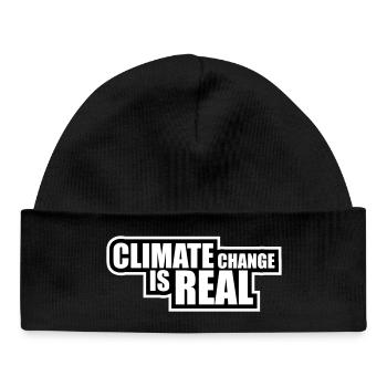Climate Change Is Real Climate Change Science - Baby Organic Beanie - black - Front