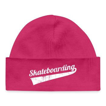 Fun Skateboarding - Baby Organic Beanie - hot pink - Front