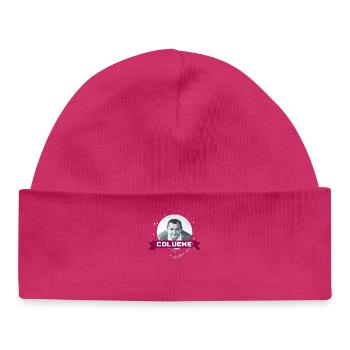 Humorvolles Tribut-T-Shirt an Coluche - Baby Organic Mütze - hot Pink - Vorne