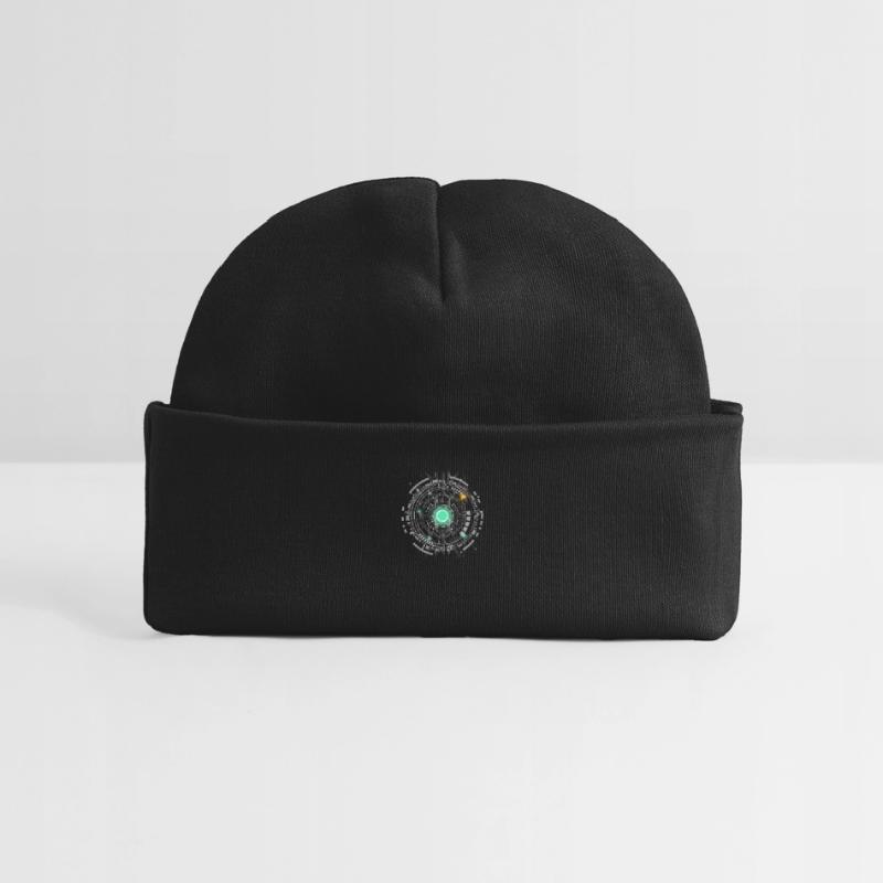 nerd CPU core computer code pc board spaceship Baby Organic Beanie