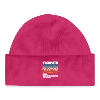 Mountainbiken - Cycopath Substantiv - Baby Organic Mütze - hot Pink - Vorne
