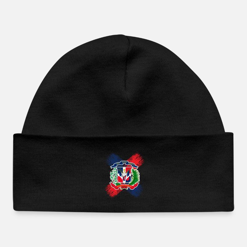 République dominicaine - Bonnet bébé bio - noir