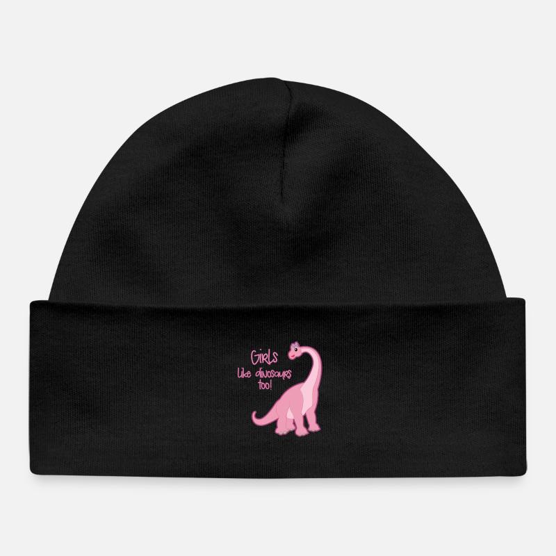 dinosaure - Bonnet bébé bio - noir