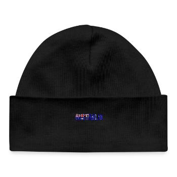 Australia Flag Font Design - Baby Organic Beanie - black - Front