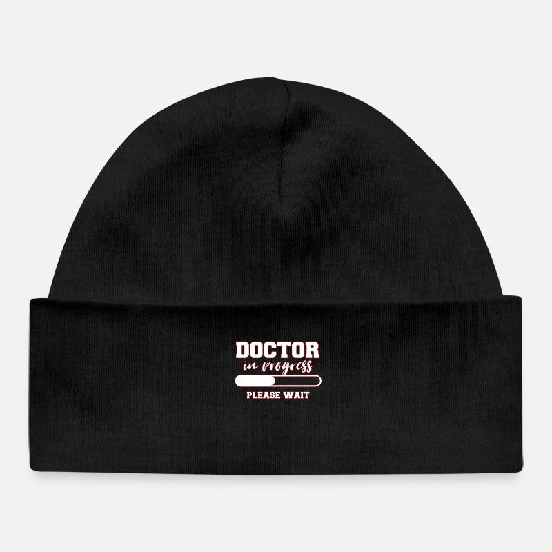 médecin - Bonnet bébé bio - noir