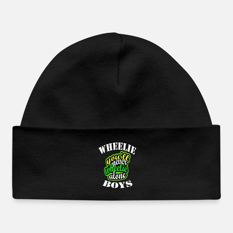 Wheelie - Bonnet bébé bio - noir