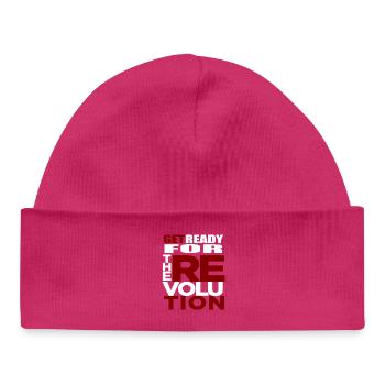 revolution - Baby Organic Beanie - hot pink - Front