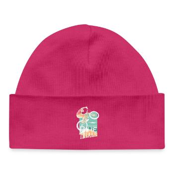Mountain Bike Trials - Baby Organic Beanie - hot pink - Front