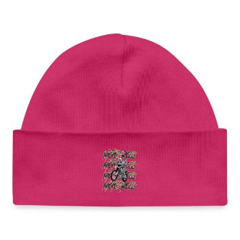 Motocross Camouflage - Baby Organic Mütze - hot Pink - Vorne