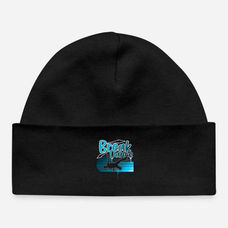 Breakdance - Bonnet bébé bio - noir