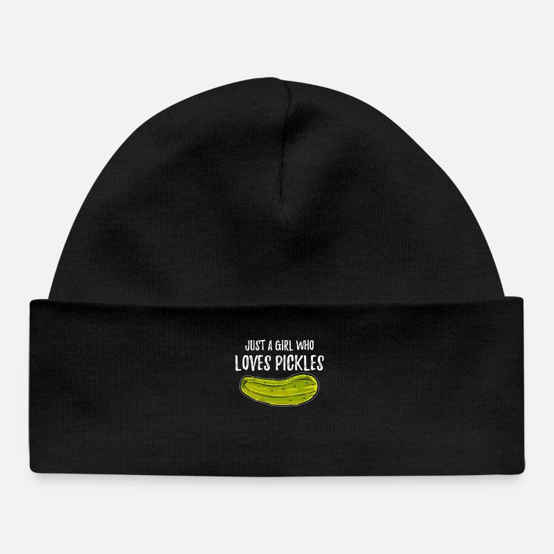 Cornichons pour les amateurs de cornichons - Bonnet bébé bio - noir