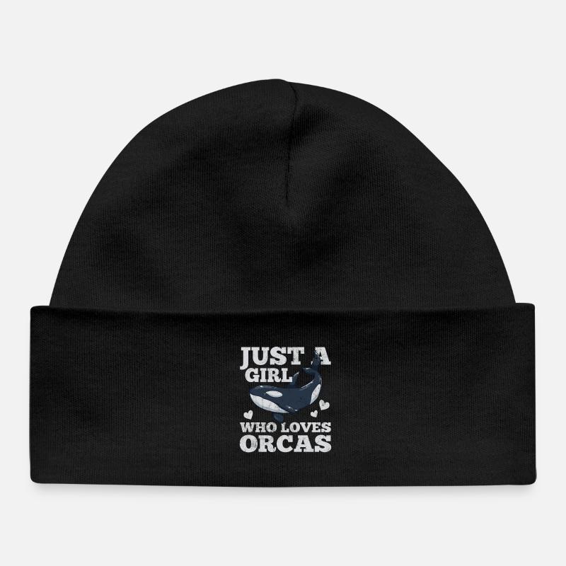Orques - Bonnet bébé bio - noir