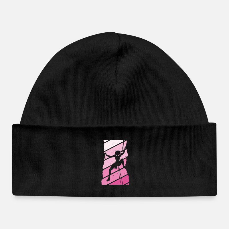 Climber Climbing - Baby Organic Beanie - black