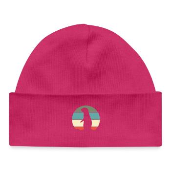 Prairie Dog Retro - Baby Organic Beanie - hot pink - Front
