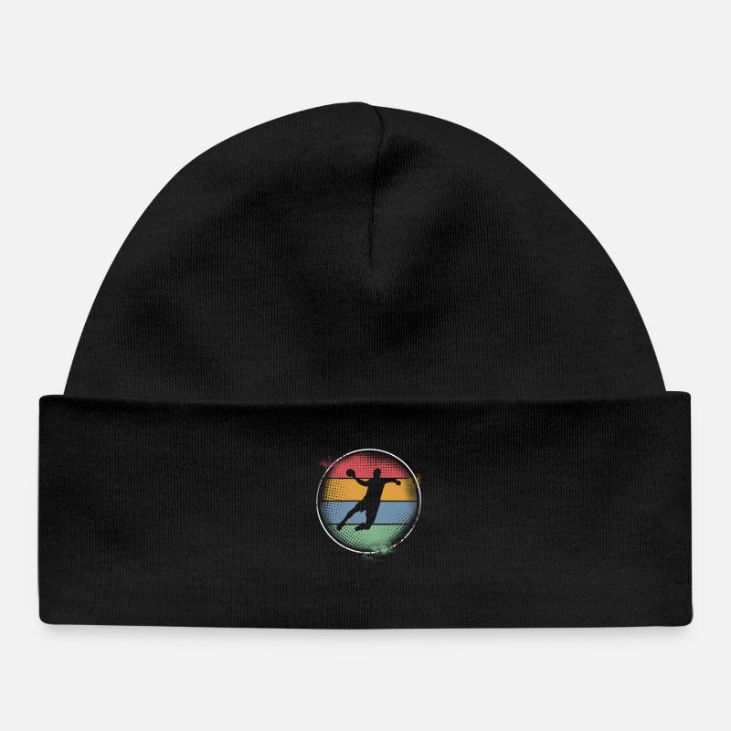 Handball - Bonnet bébé bio - noir