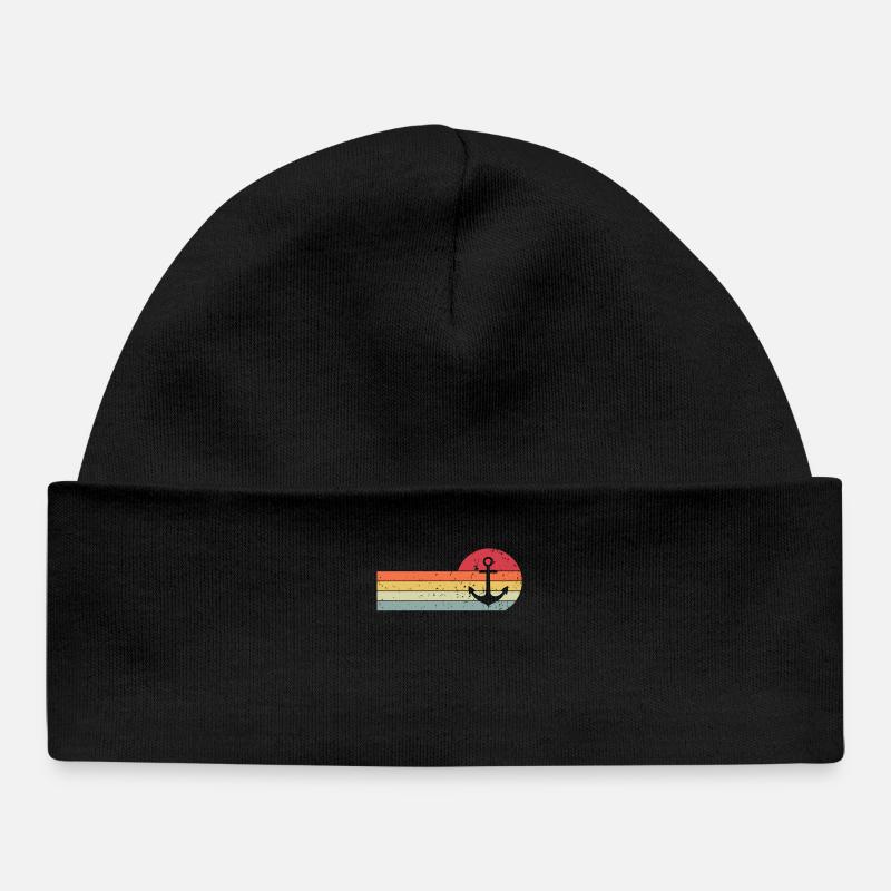 Ancre - Bonnet bébé bio - noir