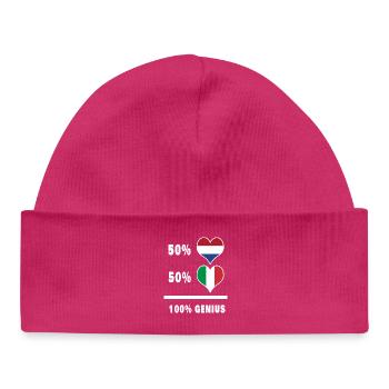 Ingenium/cadeau en Italie et aux Pays-Bas - Bonnet bébé bio - hot pink - Devant
