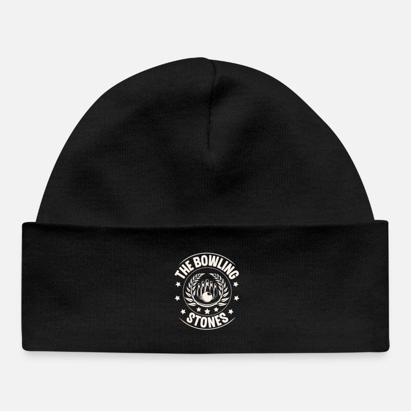 Bowling - Baby Organic Beanie - black