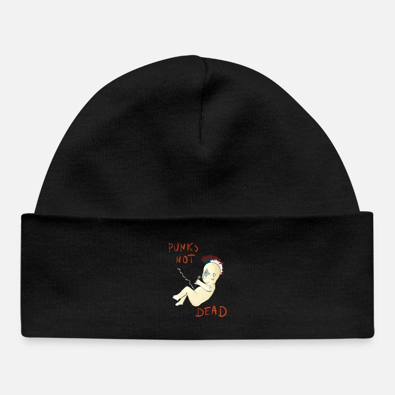 Punks Not Dead - Baby Organic Beanie - black