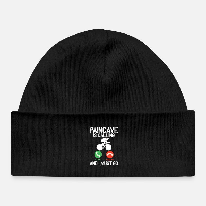 Paincave appelle et je dois triathlon - Bonnet bébé bio - noir