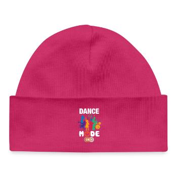 Funny Dance Mode On - Baby Organic Beanie - hot pink - Front