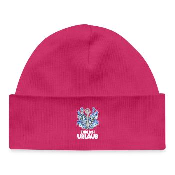 Urlaub - Baby Organic Mütze - hot Pink - Vorne