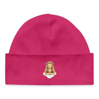 Leo Clouds - Baby Organic Beanie - hot pink - Front