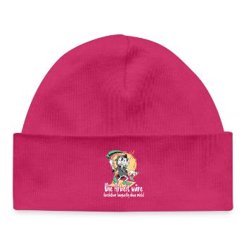 Sensenmann mit Werkzeug - Baby Organic Mütze - hot Pink - Vorne