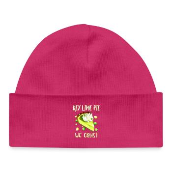 Tarte au citron vert clé - Bonnet bébé bio - hot pink - Devant