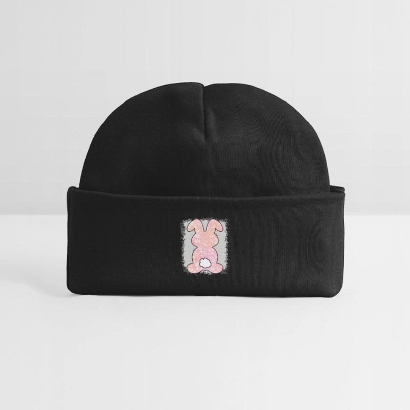 Leopard Print Bleached Easter Baby Organic Beanie